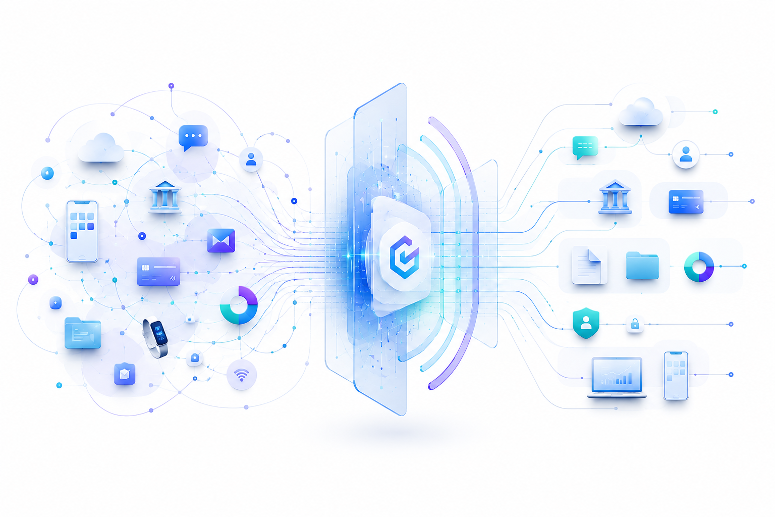 Illustration showing how Cyber Hygiene transforms complex digital technology into clear, trusted understanding.